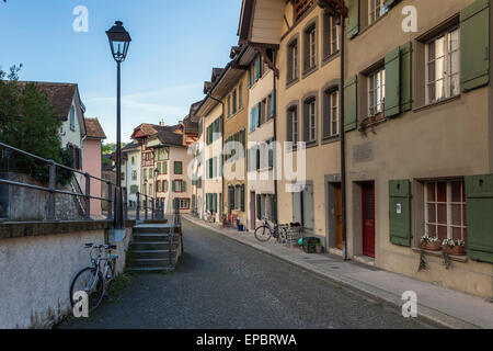 Nachmittag in Aarau, Kanton Aargau, Schweiz. Stockfoto