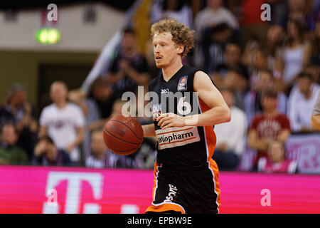 Bonn, Deutschland. 15. Mai 2015. Basketball, Bundesliga, Playoffs, match-3, Bonn, Deutschland, 15.05.2015: Telekom Baskets gegen Ratiopharm Ulm: pro Günther (Ulm). Bildnachweis: Jürgen Schwarz/Alamy Live-Nachrichten Stockfoto