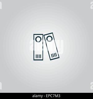 Reihe von Bindemitteln Symbol, Vektor-illustration Stock Vektor