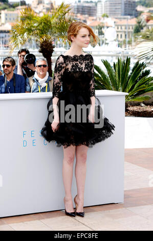 Emma Stone Beim Photocall Zu "Irrationale Mann" Auf Dem Festival de Cannes 2015/68. Internationalen Filmfestspielen von Cannes, 15.05.2015 Stockfoto