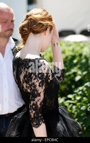 Emma Stone Beim Photocall Zu "Irrationale Mann" Auf Dem Festival de Cannes 2015/68. Internationalen Filmfestspielen von Cannes, 15.05.2015 Stockfoto