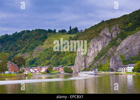 Ansicht der Stadt Dinant, Belgien Stockfoto