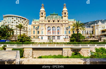 Blick auf den Monte-Carlo Casino und Opernhaus, Monaco Stockfoto