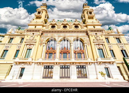 Fassade des Monte-Carlo Casino und Opernhaus, Monaco Stockfoto