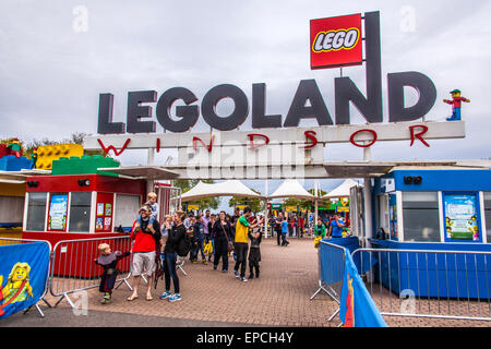 Eingangstor zum Legoland Windsor, London, England, Vereinigtes Königreich. Stockfoto