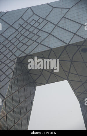 CCTV-Bürogebäude bauen von niederländischen Architekten Remco Koolhaas in Peking Stockfoto