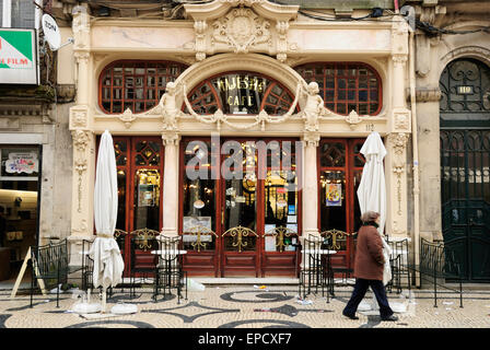 Portugal, Porto. Cafe Majestic Stockfoto