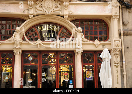 Portugal, Porto. Cafe Majestic Stockfoto