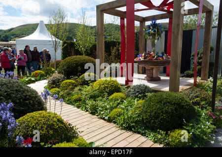 "Der Organ Spende Garten", Designed by Ruth Gwynn, Royal Horticultural Society (RHS) Malvern Frühlingsfest, 9. Mai 2015 Stockfoto