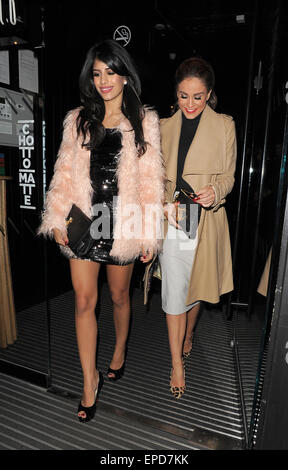 Casey Batchelor genießt einen Abend in Soho mit anderen Reality-TV-Stars Jasmin Walia und Vicky Pattison. Aber ihre Nacht sauer, stellt, wenn verweigerten Einreise Boujis Nightclub Kensington mit: Jasmin Walia, Vicky Pattison Where: London, Vereinigtes Königreich bei: Kredit-11. November 2014: Will Alexander/WENN.com Stockfoto