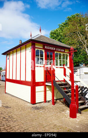 Signal-Box Rushden Railway Station Northamptonshire UK Stockfoto