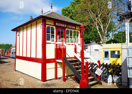 Signal-Box Rushden Railway Station Northamptonshire UK Stockfoto