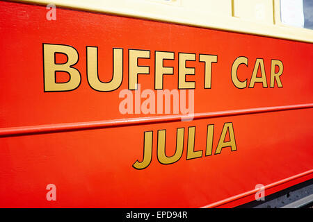 1930 Gresley Buffet coachen Rushden Railway Station Northamptonshire UK Stockfoto