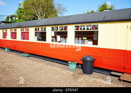 1930 Gresley Buffet coachen Rushden Railway Station Northamptonshire UK Stockfoto