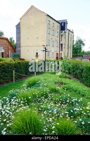 Jordans Mühle Holme Mühlen Langford Straße Besen in der Nähe von Biggleswade Bedfordshire UK Stockfoto