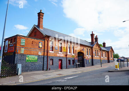 Bahnhof, jetzt im Besitz der historischen Transport Gesellschaft Bahnhofstraße Rushden Northamptonshire UK Stockfoto