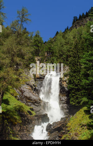 Italien Trentino Stelvio national Park Val di Rabbi Saent, Wasserfälle Stockfoto