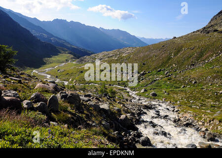 Italien Trentino Stelvio national Park Noce Bach-Quellen Stockfoto