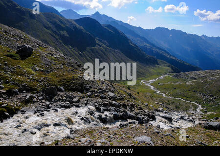 Italien Trentino Stelvio national Park Noce Bach-Quellen Stockfoto