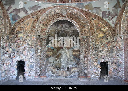 Shell Grotto, Hampton Court House, Hampton Court Green, Greater London, England, Großbritannien, Großbritannien, Großbritannien, Großbritannien, Europa Stockfoto