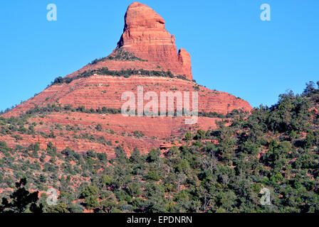 Blick auf Kaffee-Topf-Rock in Sedona Arizona Stockfoto