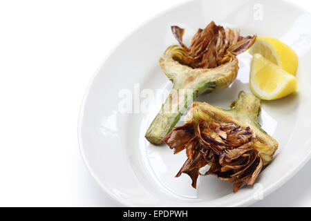 frittierte Artischocken, römische, jüdische Küche, Carciofi Alla giudia Stockfoto