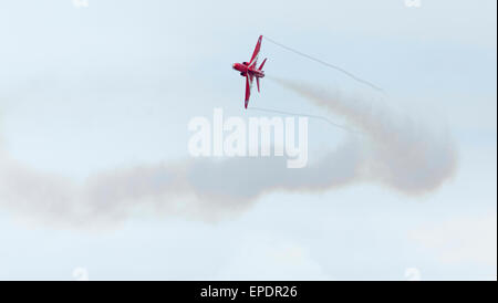 Rote Pfeile auf einen Trainingstag auf der Bombardierung Range bei Donna Nook, Lincolnshire. VEREINIGTES KÖNIGREICH. Stockfoto