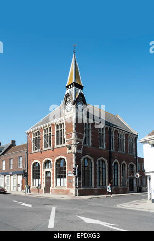 Rathaus-Turmuhr, Nordstraße, Wareham, Dorset, England, Vereinigtes Königreich Stockfoto