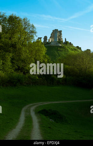 Corfe Castle Dorset Stockfoto