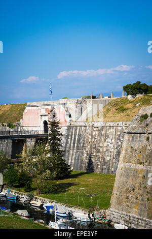 Neue Festung Korfu Stockfoto