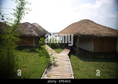 der Bison Resort, Kabini, Karnadaka, Stockfoto