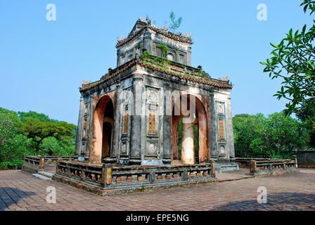 Grab und Gärten des Kaisers Tu Duc in Hue, Vietnam - A UNESCO World Heritage Site Stockfoto