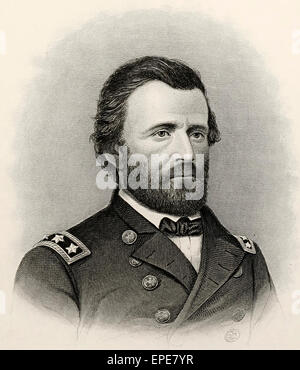 General Ulysses S Grant, Union, Vereinigte Staaten Bürgerkrieg Stockfoto