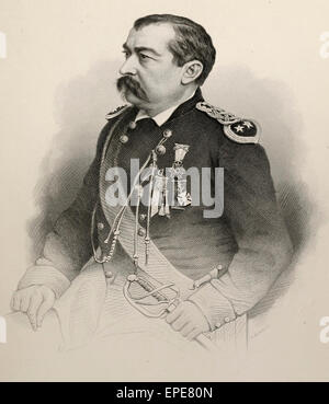 General P H Sheridan - Philip Henry Sheridan war ein Berufsoffizier der US-Armee und eine Union General im amerikanischen Bürgerkrieg. Stockfoto