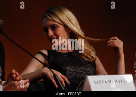 Turin, Italien. 17. Mai 2015. Die Schauspielerin Carolina Crescentini auf der 28. Internationalen Buchmesse. © Elena Aquila/Pacific Press/Alamy Live-Nachrichten Stockfoto