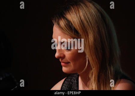 Turin, Italien. 17. Mai 2015. Die Schauspielerin Carolina Crescentini auf der 28. Internationalen Buchmesse. © Elena Aquila/Pacific Press/Alamy Live-Nachrichten Stockfoto