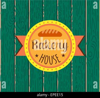 Sammlung von Vintage retro-Bäckerei-logo Stock Vektor