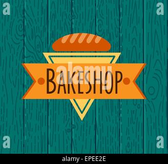 Sammlung von Vintage retro-Bäckerei-logo Stock Vektor