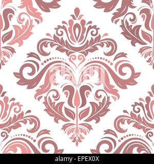 Orientalische Vektor feine Textur mit Damast, Arabesken und floralen Elementen. Nahtlose abstrakten Hintergrund Stock Vektor