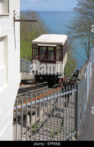 Babbacombe Cliff Railway an der Südküste von devon Stockfoto