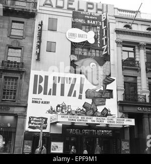 Das Adelphi Theatre im Londoner West End. 22. Mai 1962. Stockfoto