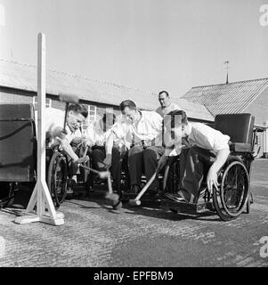 Ex-Soldaten im Ministerium von Renten Krankenhaus Stoke Mandeville, ca. 1948. Stockfoto