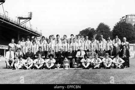 Southampton FC Pre-Saison-Fototermin, 1. August 1976. Stockfoto