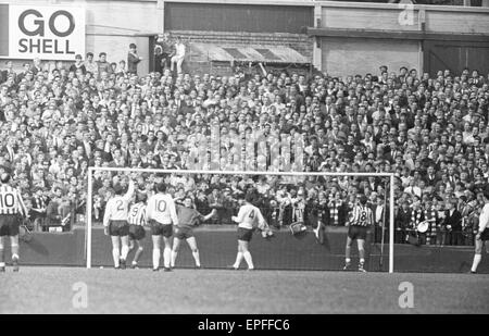 Southampton 1-0 Liverpool, Liga bei der Dell Samstag, 16. September 1967 übereinstimmen. Stockfoto