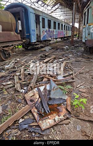 Verlassenen Wagen Stockfoto