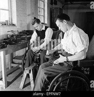 Ex-Soldaten im Ministerium von Renten Krankenhaus Stoke Mandeville, ca. 1948. Stockfoto