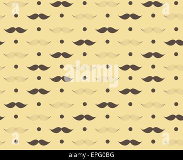 Schnurrbart Musterdesign Vektor-Illustration Stock Vektor