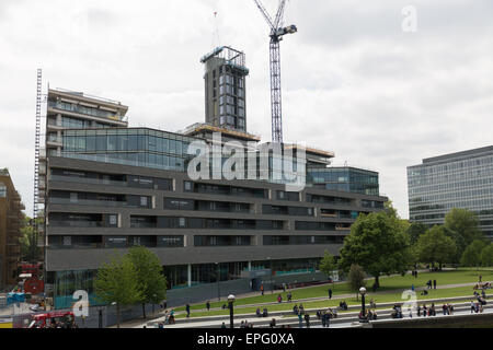 Number One Tower Bridge im Bau. Stockfoto