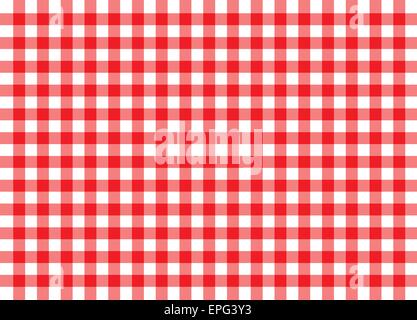 Illustration des roten traditionellen "Gingham" Konzept Hintergrund Stock Vektor