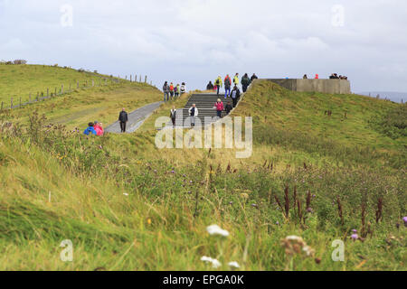 Wanderweg zur Aussichtsplattform. Stockfoto